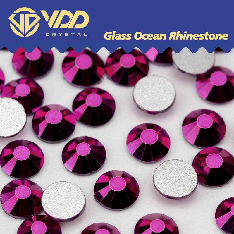 Nail Art Fuchsia - VDD 161 metalik Fuchsia SS4-SS30 kaca