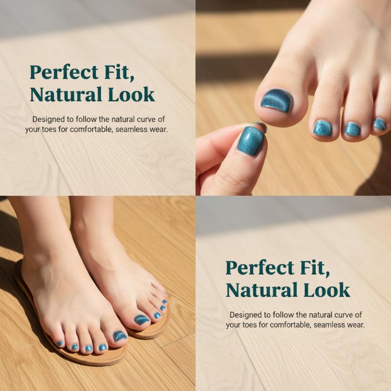 Nail Art Extension Cat Eye - 10 Pcs/Box Kuku Palsu Prancis Desain