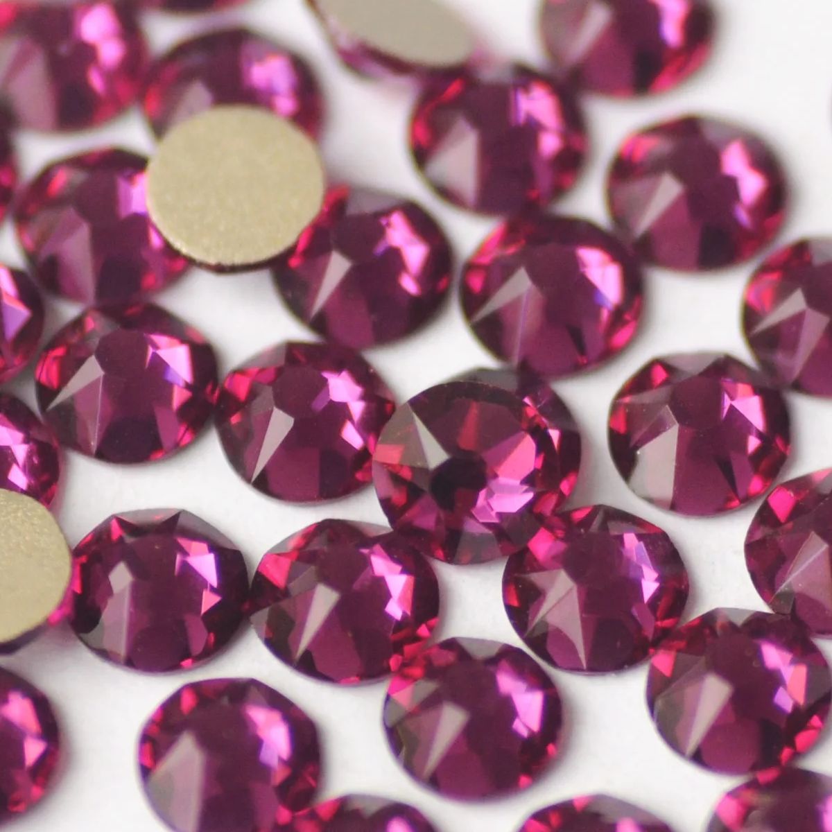 Nail Art Fuchsia - Xirius 8 Besar 8 Kecil Kristal