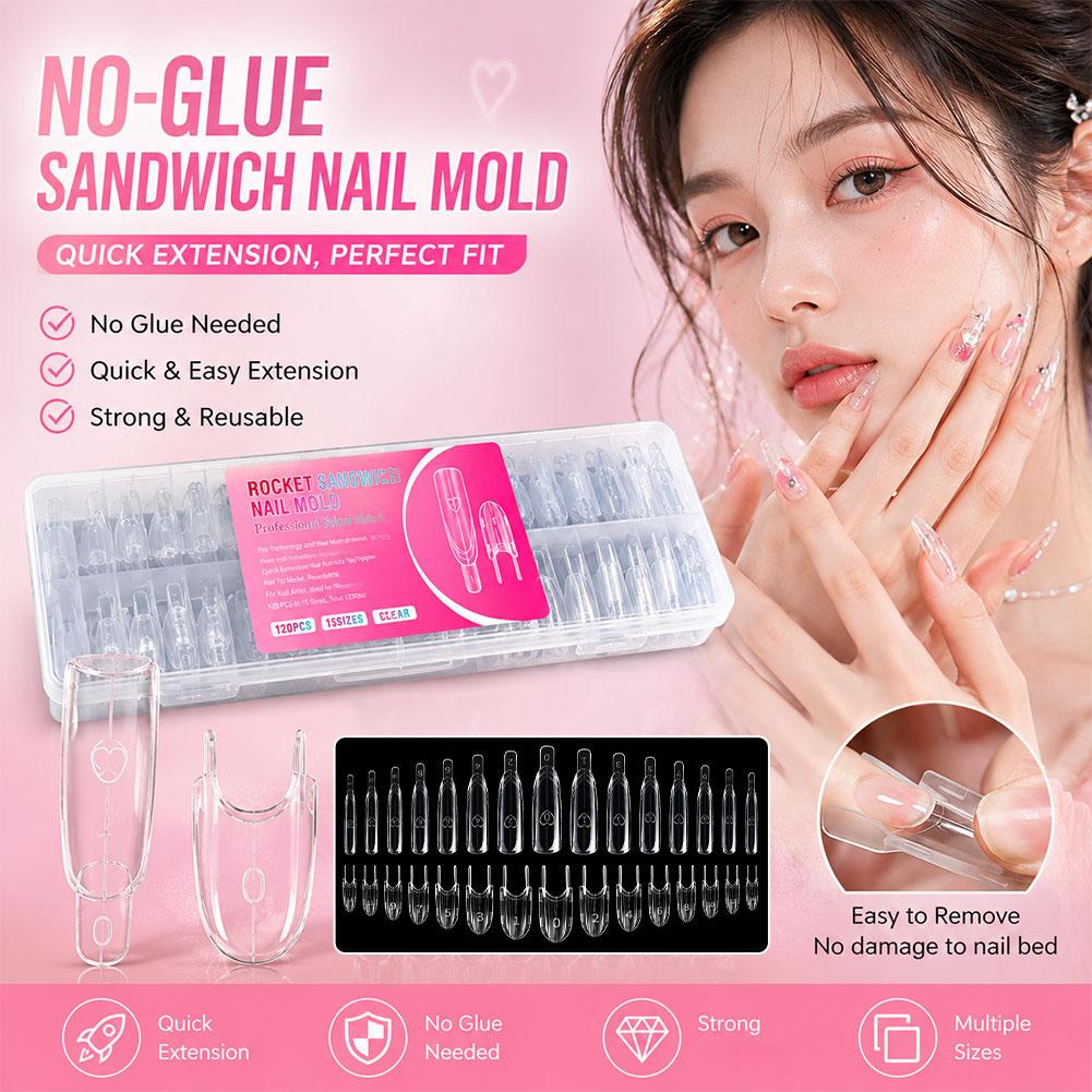 Nail Extension Form - Set Cetakan Ekstensi Kuku Dual Forms