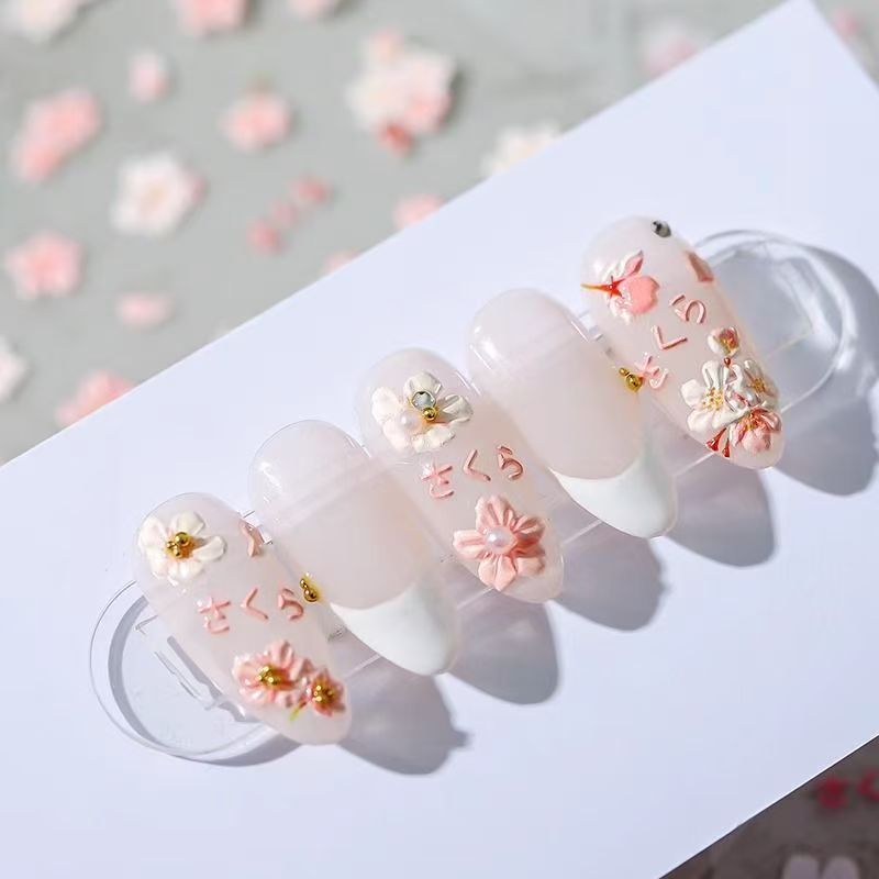 Nail Art Viral - Stiker Seni Kuku Motif Lebah Bunga