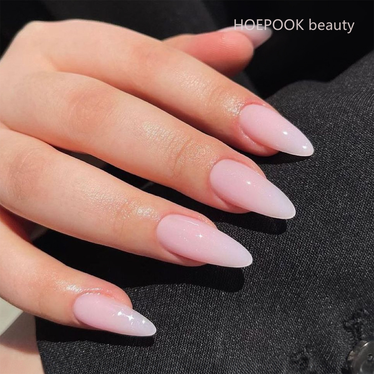 Nail Art Natural Simple - 24 buah ujung kuku tekan Almond