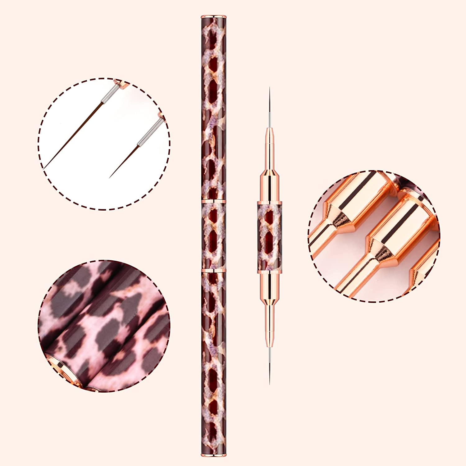 5-25mm kuas seni kuku cetak ma - Nail Art Leopard ulasan dan harga