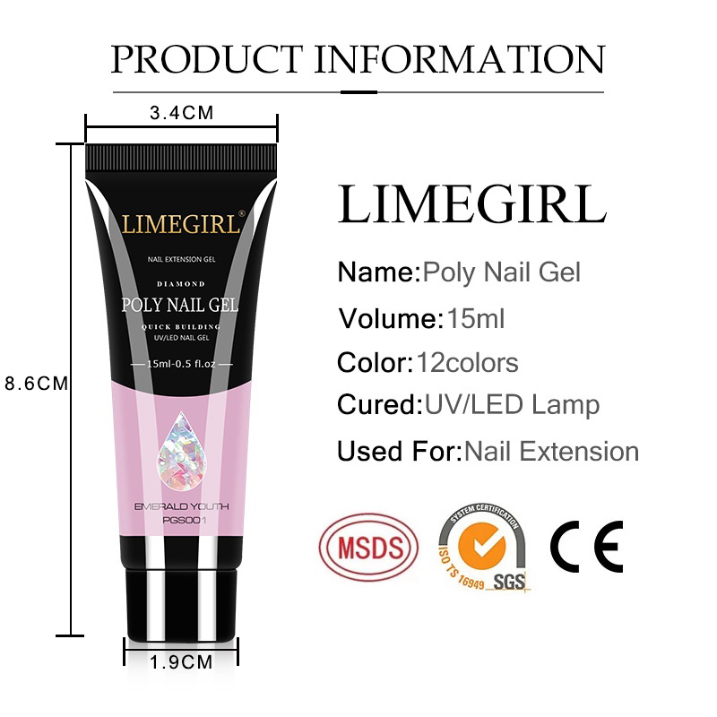 LIMEGIRL 15ml Perlengkapan Nai - Nail Art Extension Cat Eye ulasan dan harga