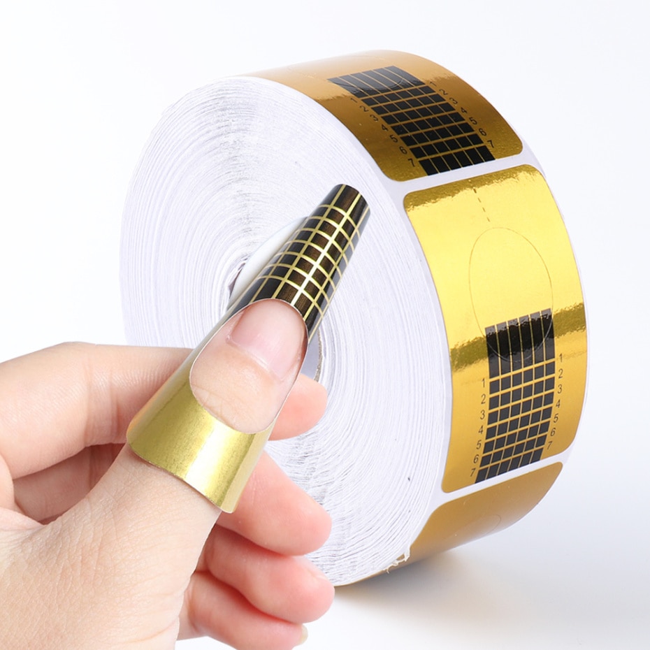 Stiker panduan pembentuk ekste - Nail Extension Form ulasan dan harga
