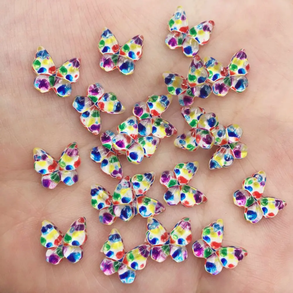 Resin Glitter warna-warni 10mm - Nail Art Inspo ulasan dan harga