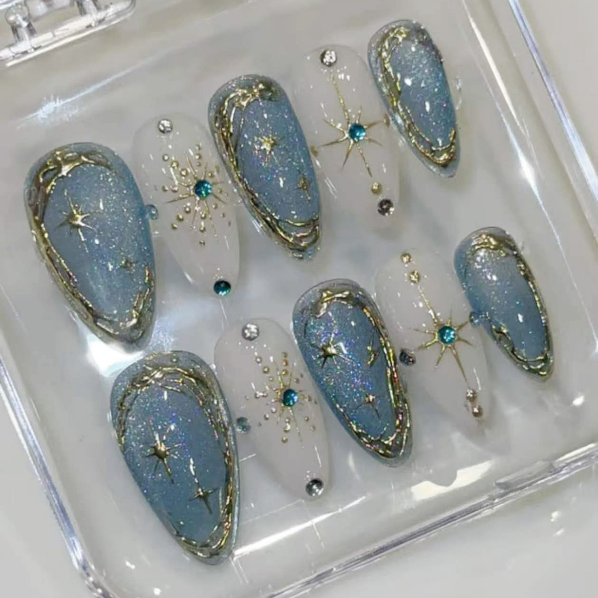 24pcs Gilded Starlight Stick o - Nail Art Inspo ulasan dan harga