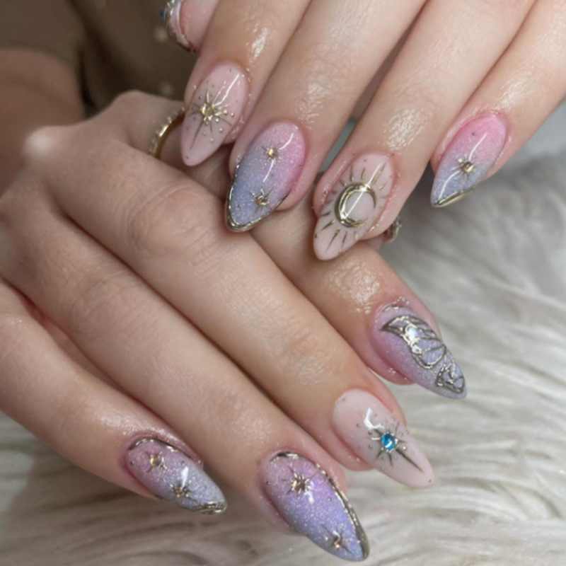 24pcs Gilded Starlight Stick o - Nail Art Inspo ulasan dan harga