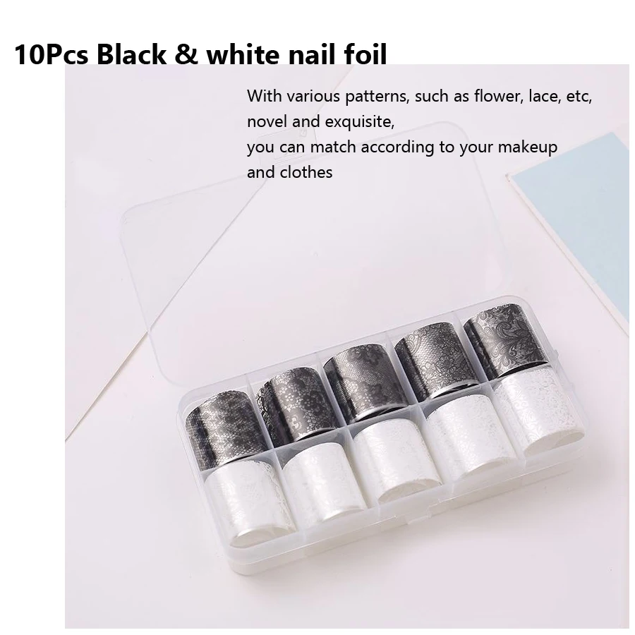 10 Gulungan 2.5*60cm Foil Tran - Nail Art Leopard ulasan dan harga