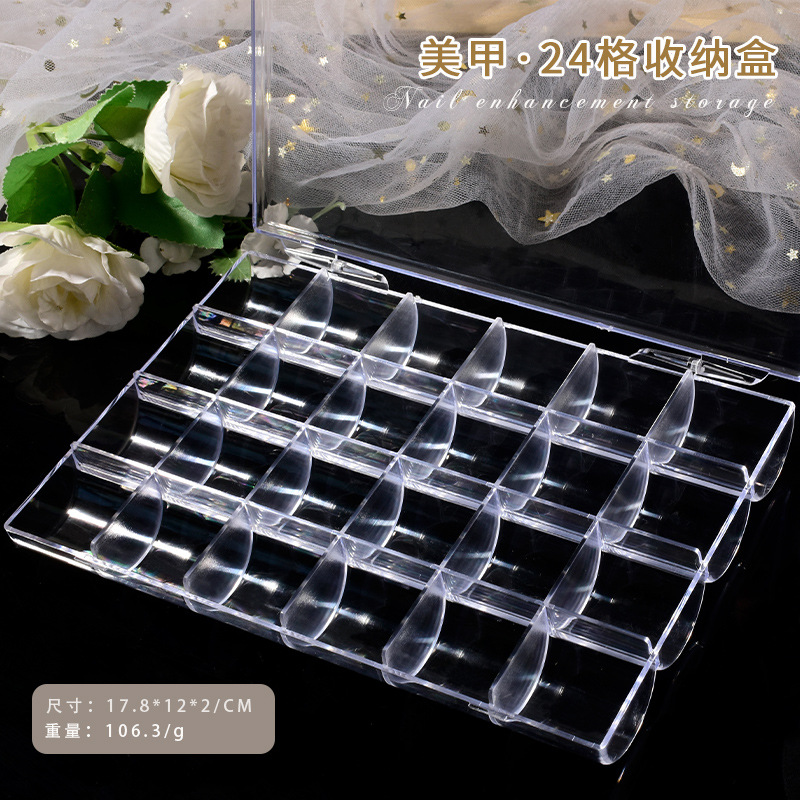 Kotak Organizer plastik bening - Nail Art Inspo ulasan dan harga