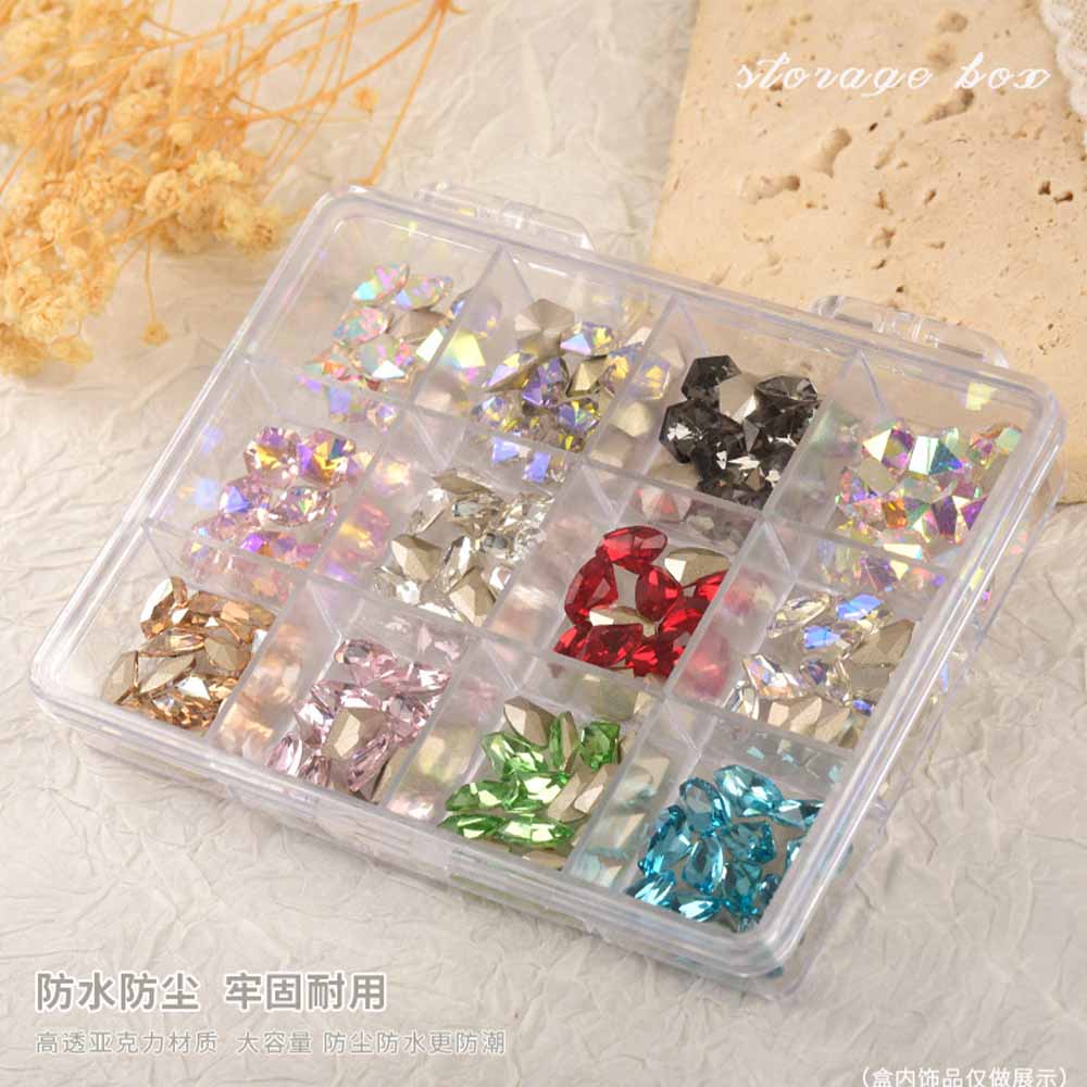 Kotak Organizer plastik bening - Nail Art Inspo ulasan dan harga
