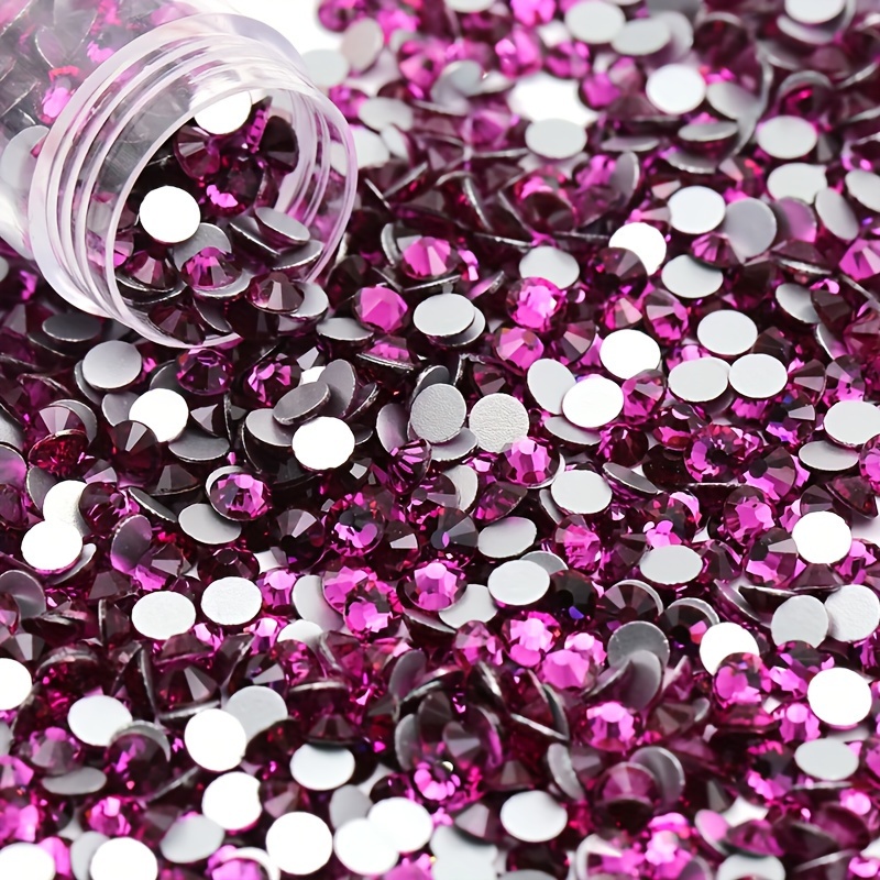 1440 Buah SS4-SS40 Dekorasi Se - Nail Art Fuchsia ulasan dan harga