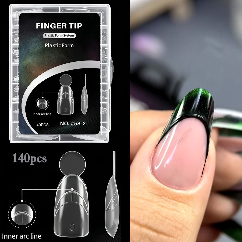 140PCS Bentuk Kuku Prancis Per - Nail Extension Form ulasan dan harga