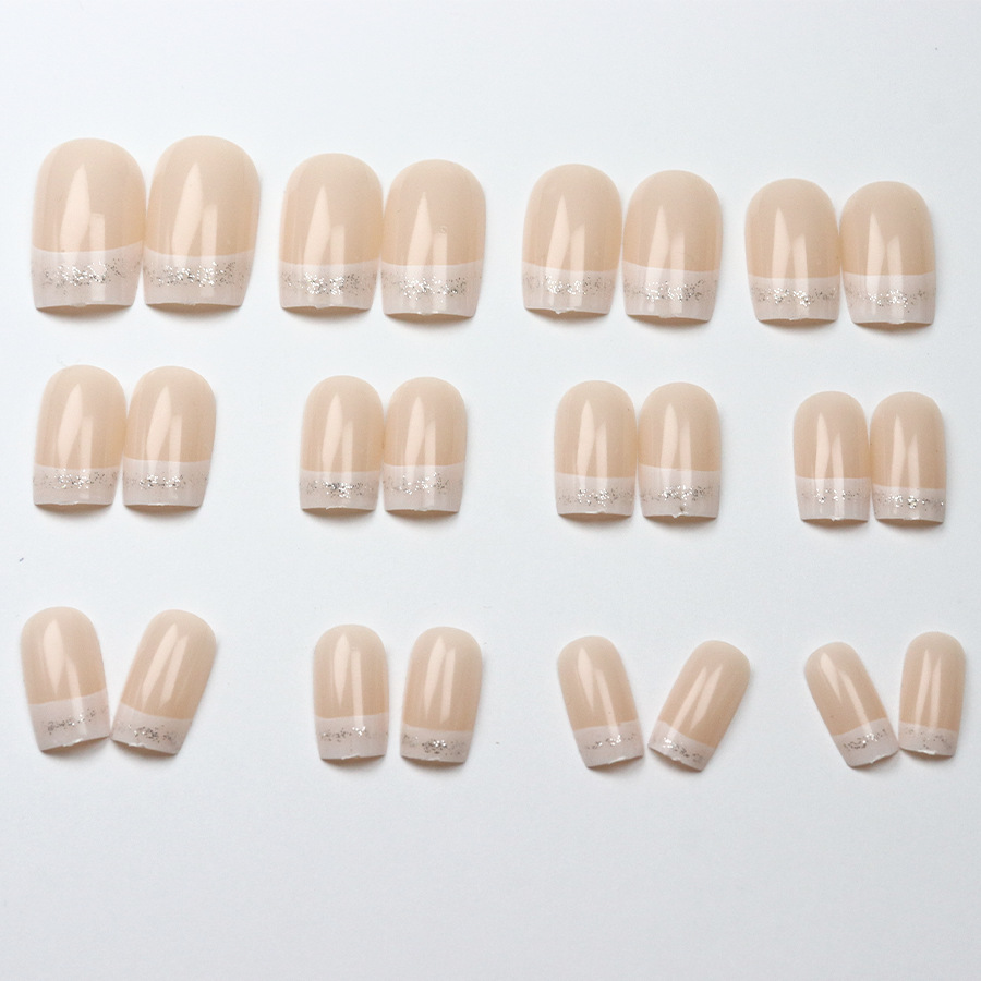 24pcs/set Kuku Palsu Kotak Sed - Nail Art Inspo ulasan dan harga