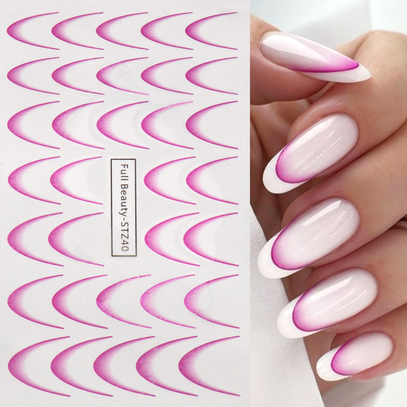 8 buah gradien seni kuku Peran - Nail Art Leopard ulasan dan harga
