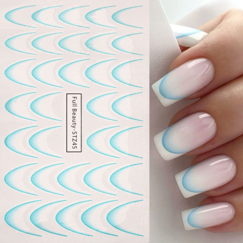 8 buah gradien seni kuku Peran - Nail Art Leopard ulasan dan harga