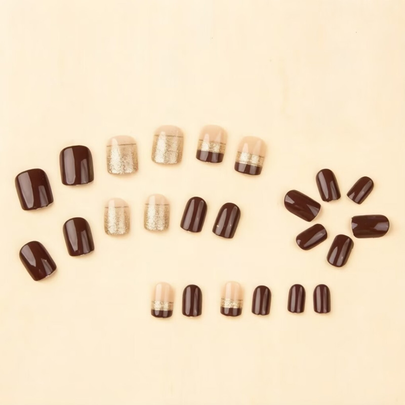 Kuku palsu pendek persegi untu - Nail Art Inspo ulasan dan harga