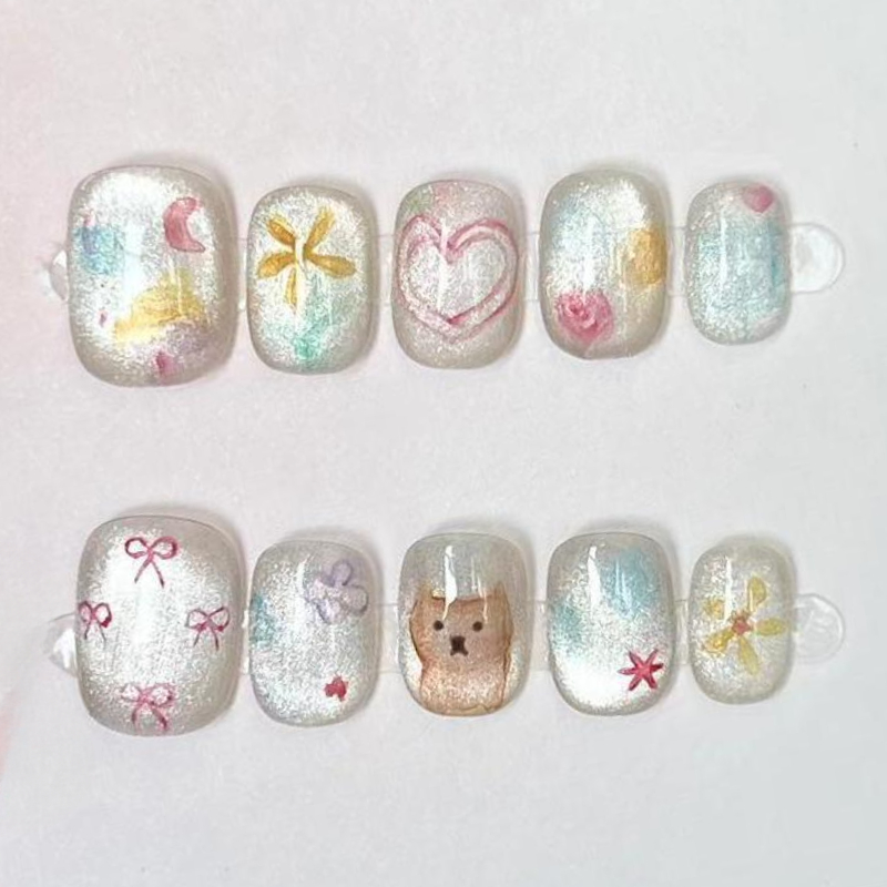 10 Buah Kuku Palsu Buatan Tang - Nail Art Inspo ulasan dan harga