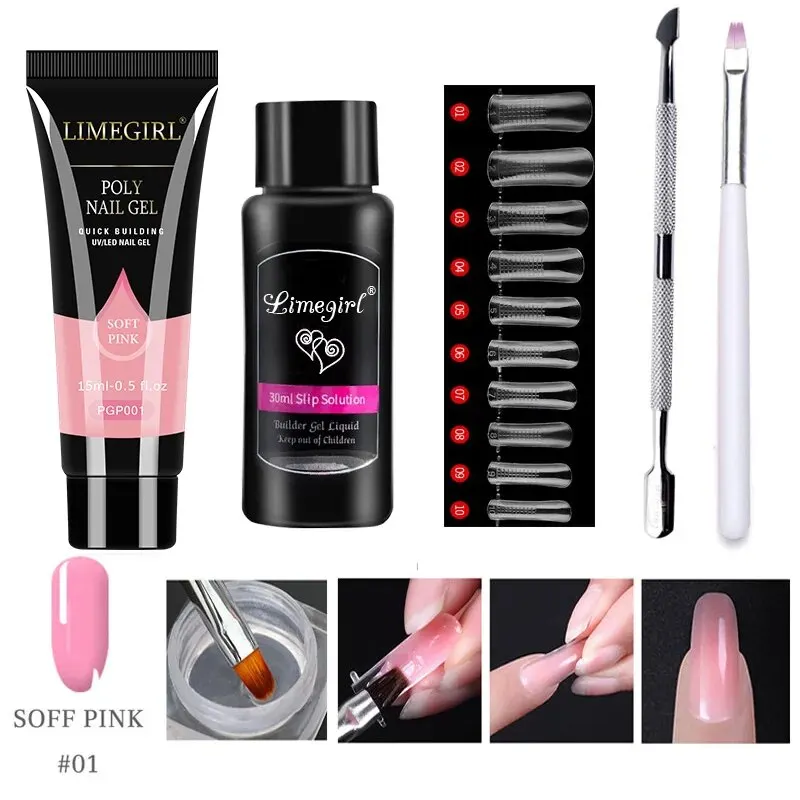 LIMEGIRL Set Gel ekstensi kuku - Nail Extension Form ulasan dan harga