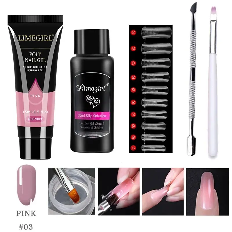 LIMEGIRL Set Gel ekstensi kuku - Nail Extension Form ulasan dan harga