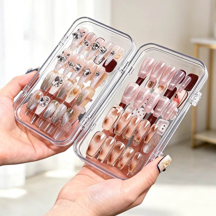 Kotak Penyimpanan Kuku Lipat T - Nail Art Viral ulasan dan harga