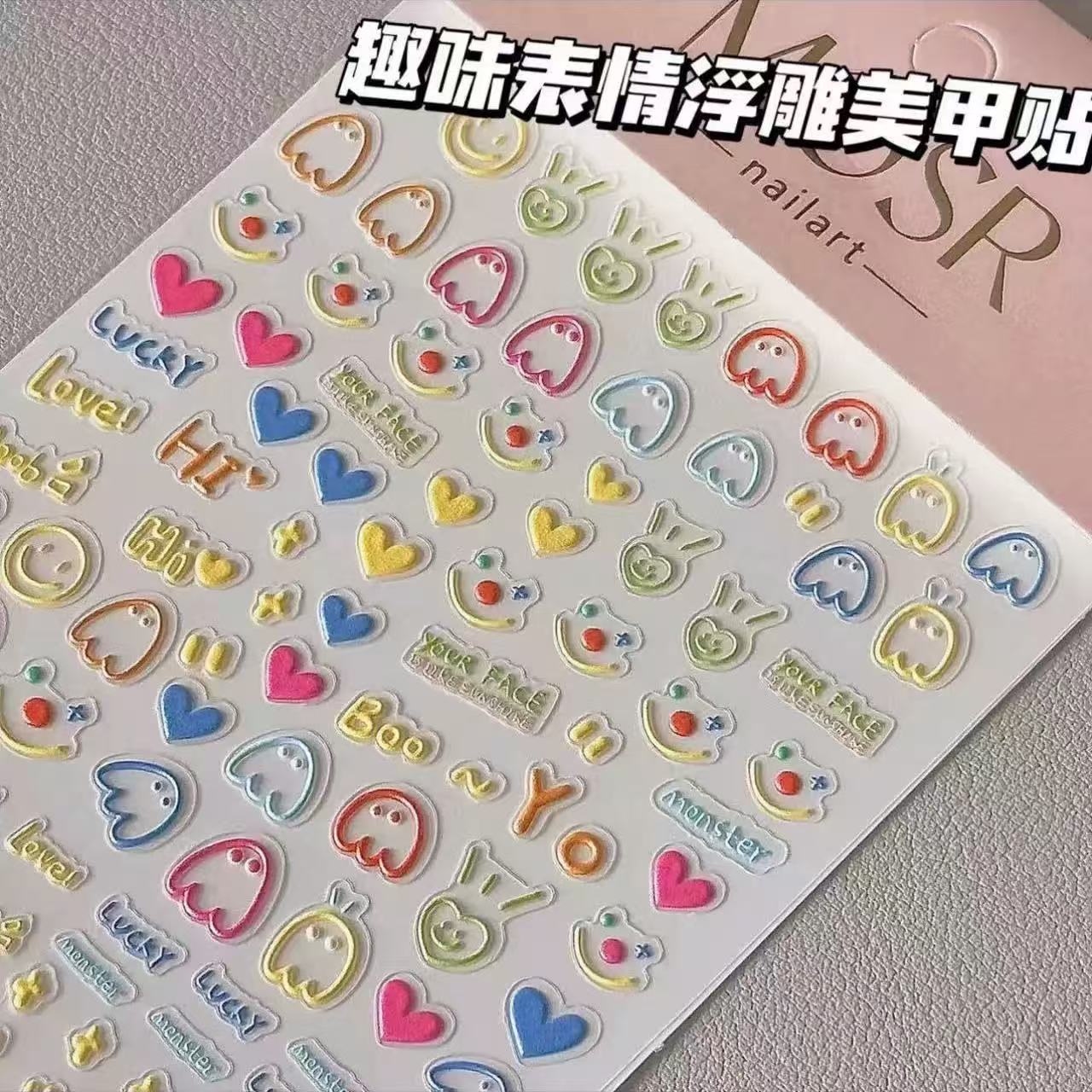 Stiker Seni Kuku Hewan Kartun  - Nail Art Viral ulasan dan harga