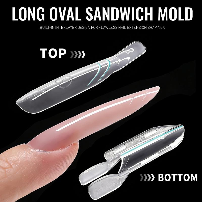 Cetakan Kuku Sandwich Dual Bar - Nail Extension Form ulasan dan harga