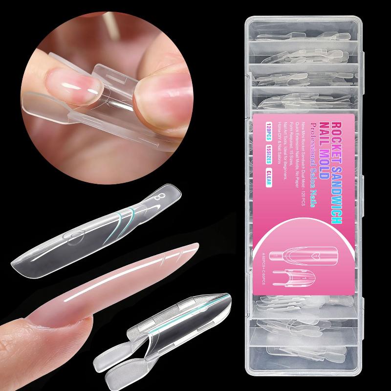 Cetakan Kuku Sandwich Dual Bar - Nail Extension Form ulasan dan harga