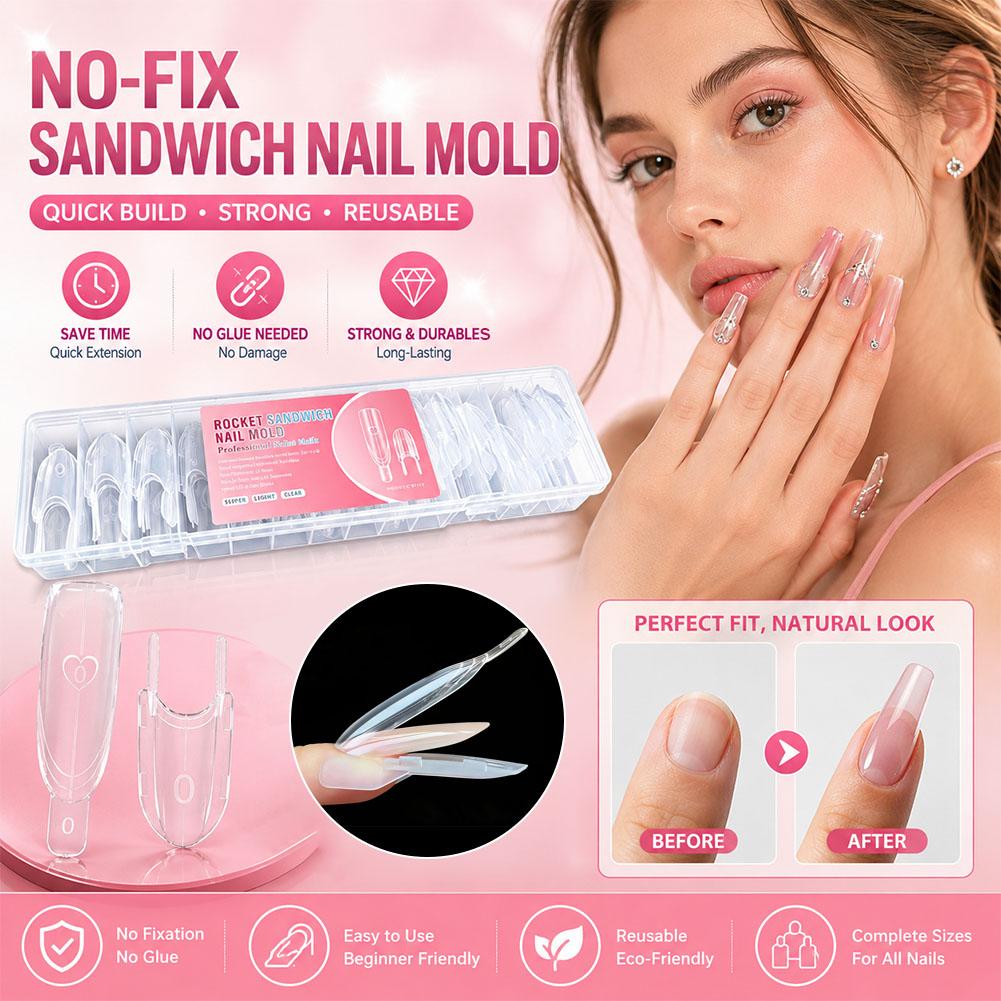 Set Cetakan Ekstensi Kuku Dual - Nail Extension Form ulasan dan harga