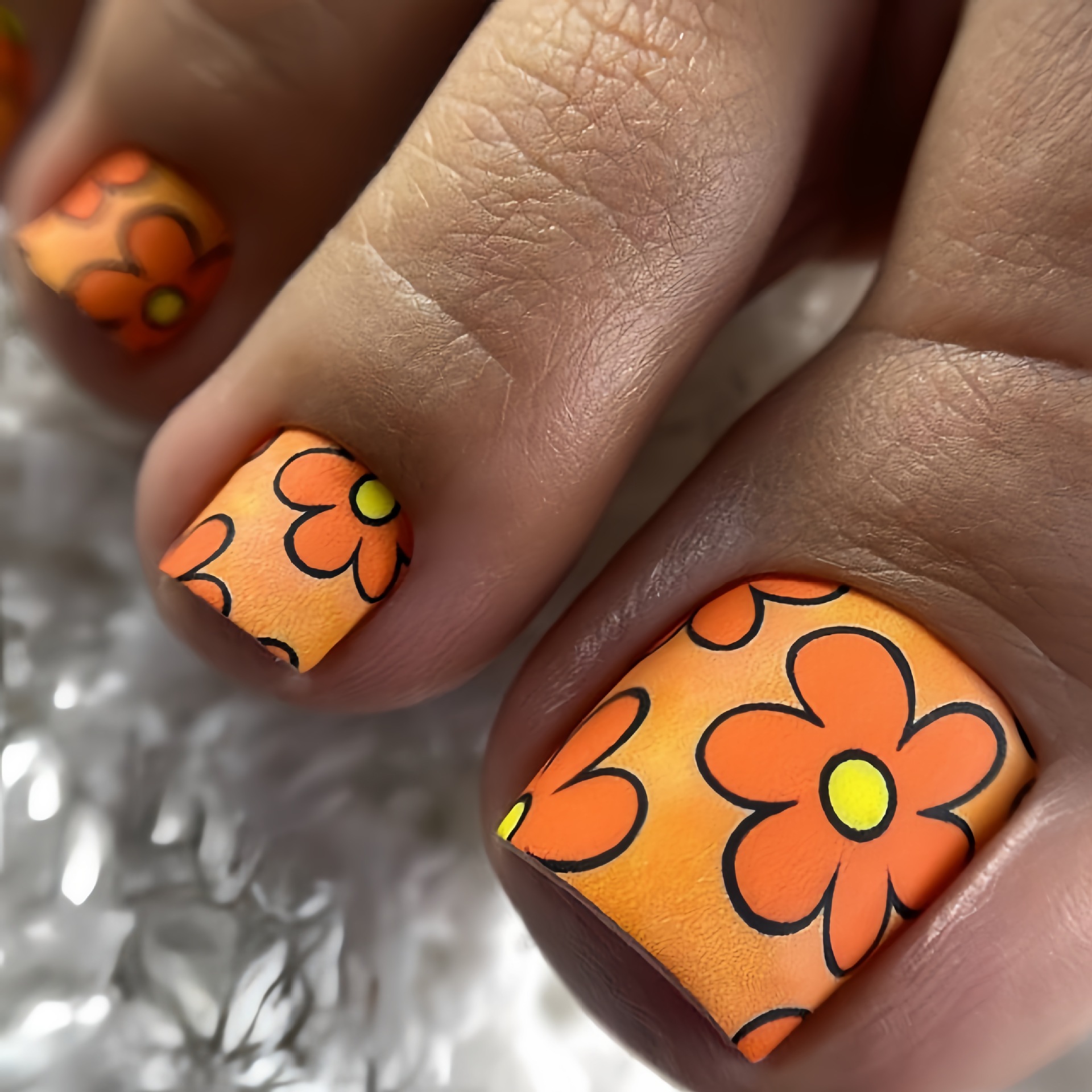 24 Buah Kuku Kaki Tekan Y2k Ku - Nail Art Leopard ulasan dan harga