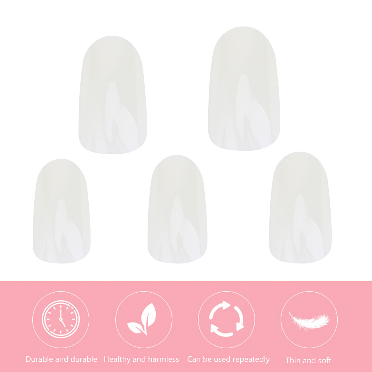 600 Buah Stiker Manikur Seni K - Nail Art Natural Simple ulasan dan harga