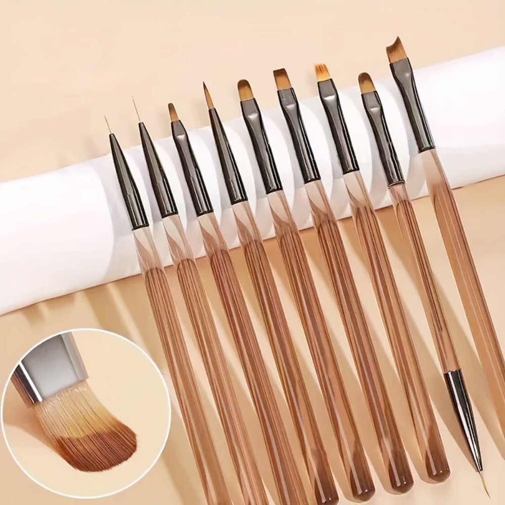 9PCS Kuas Kuku untuk Desain Se - Nail Art Viral ulasan dan harga
