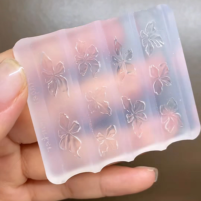 Cetakan Kuku 3D Bentuk Bunga S - Nail Extension Form ulasan dan harga