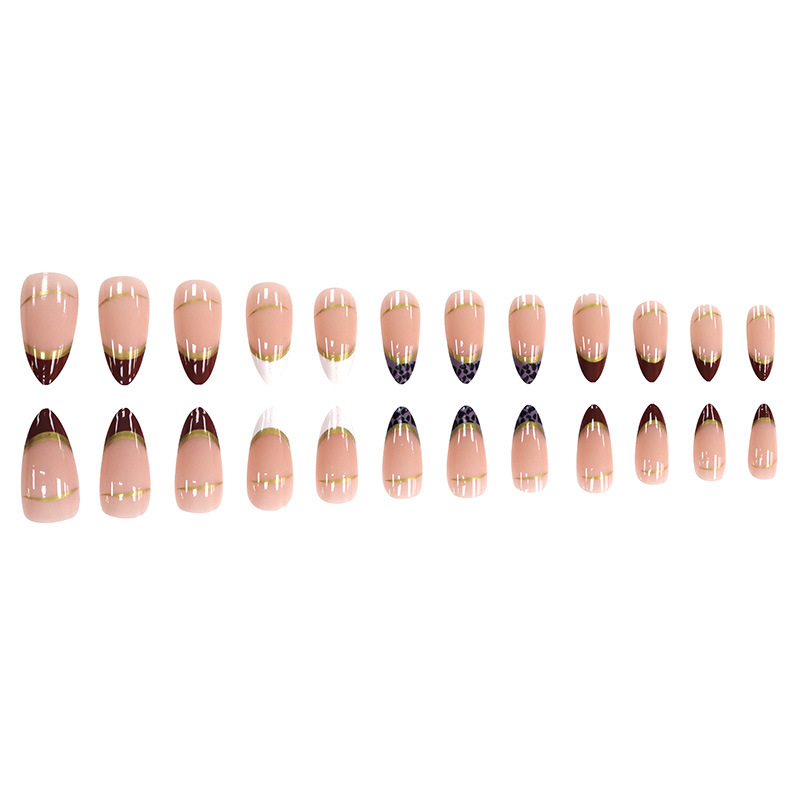 Kuku palsu ukuran sedang untuk - Nail Art Leopard ulasan dan harga