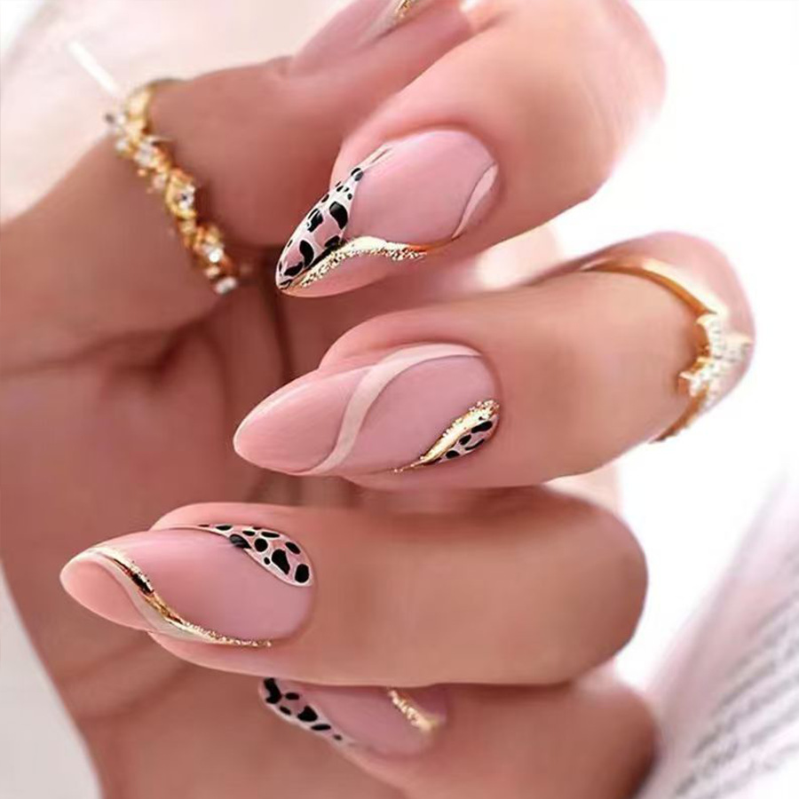 Kuku palsu ukuran sedang untuk - Nail Art Leopard ulasan dan harga