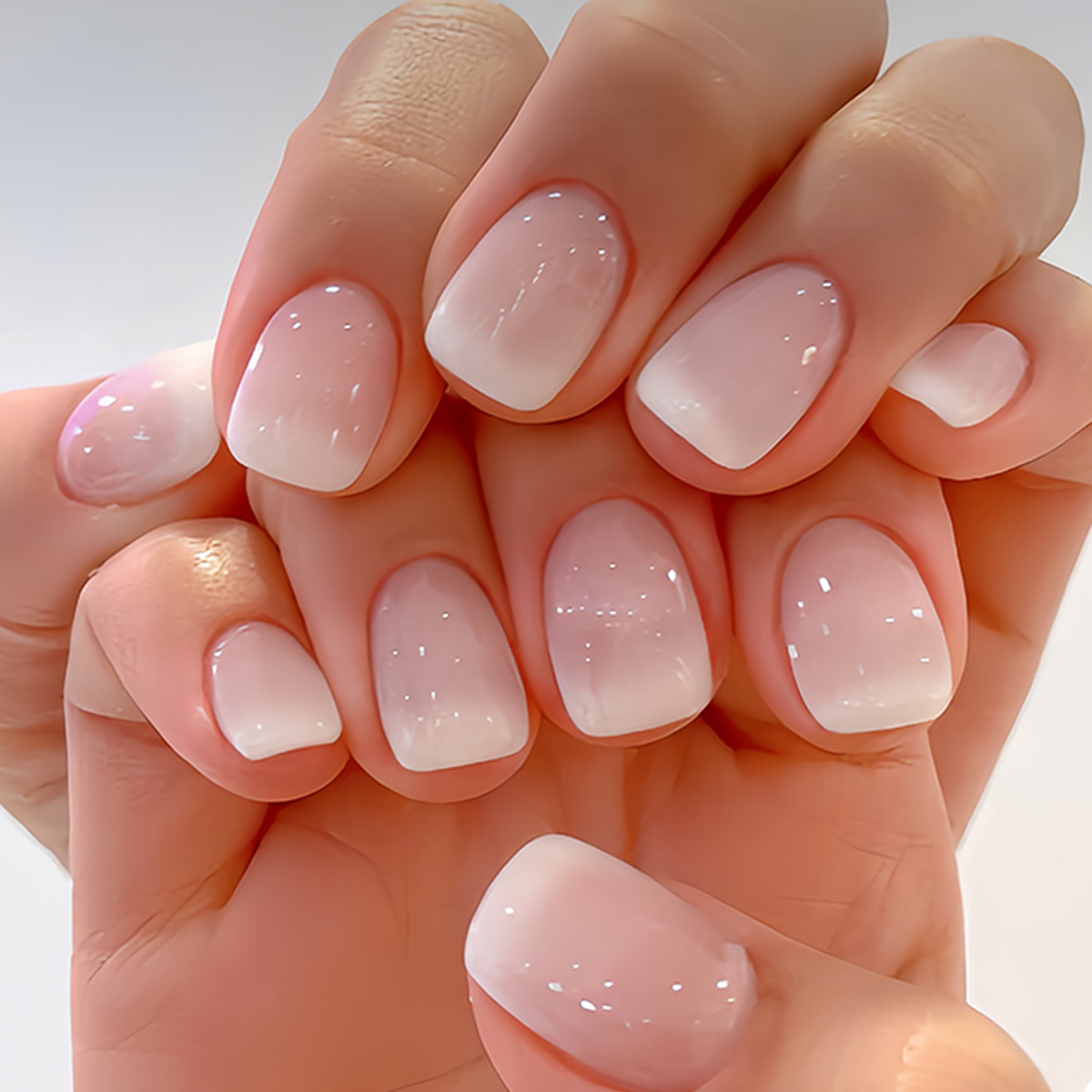 24Pcs Kuku Palsu Ballet Glitte - Nail Art Inspo ulasan dan harga